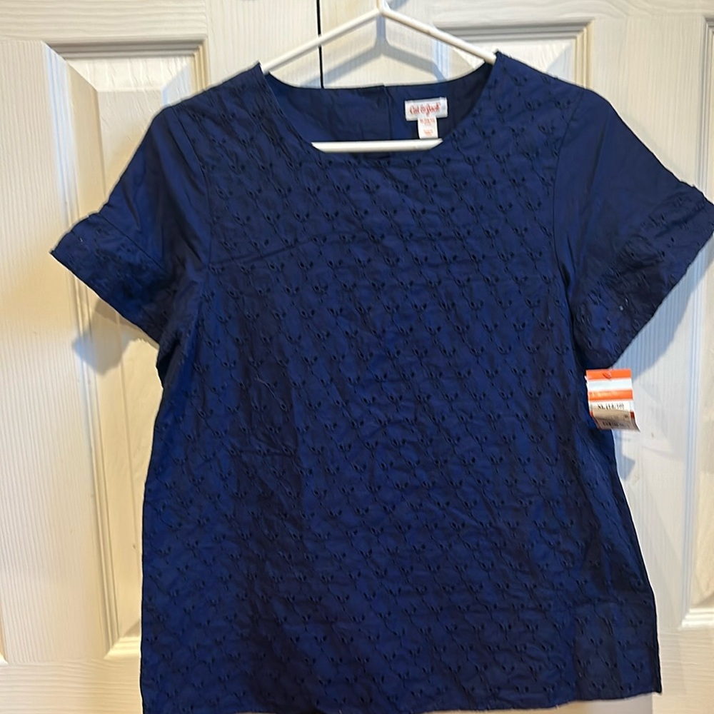 Cat & Jack eyelet shirt